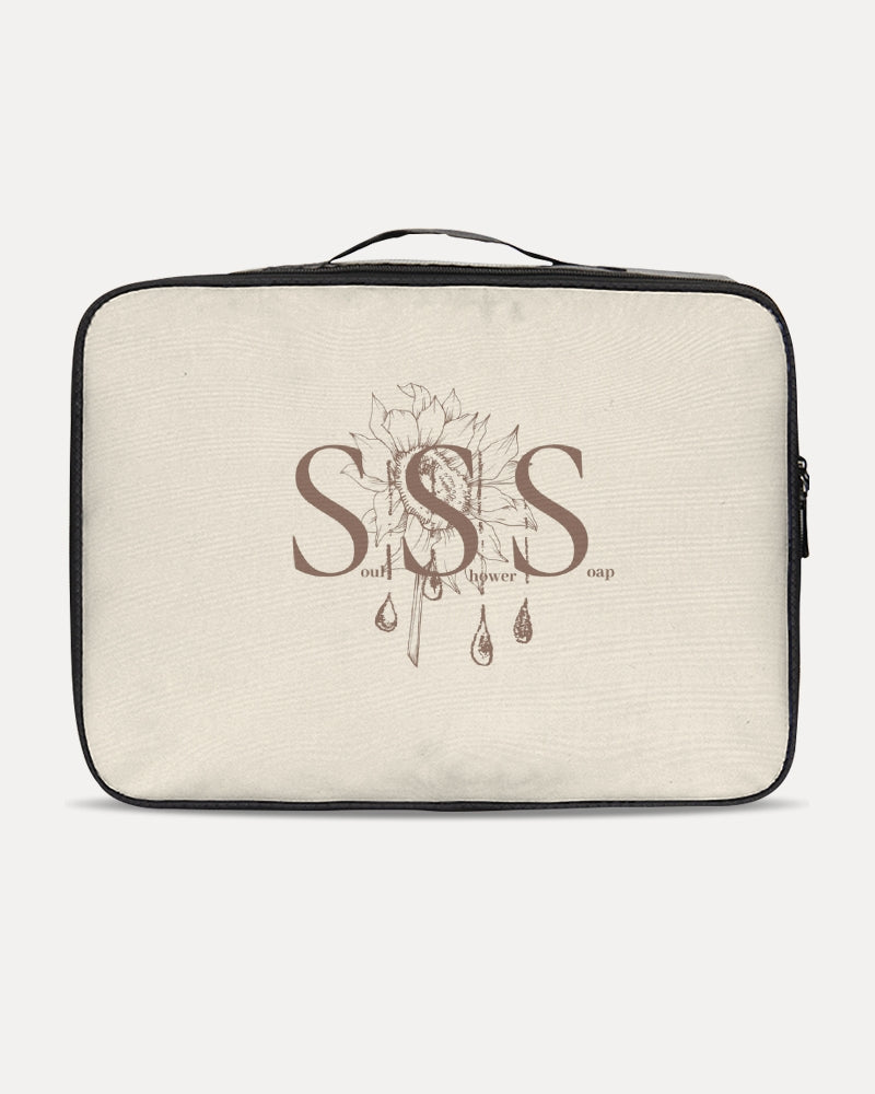 Brand Initial Elegant Botanical Logo Icon Jetsetter Travel Case